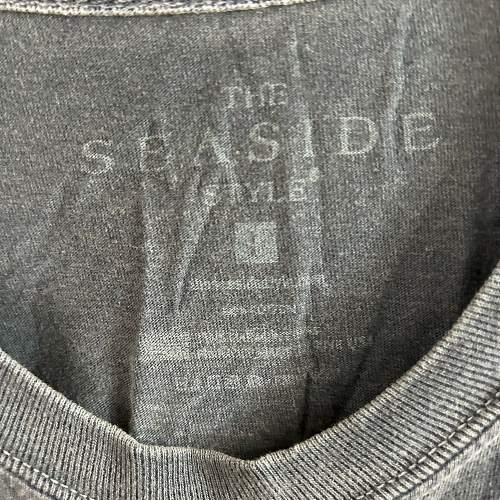 Seaside Gray Long Sleeve Men's Tee - Picture 3 of 4